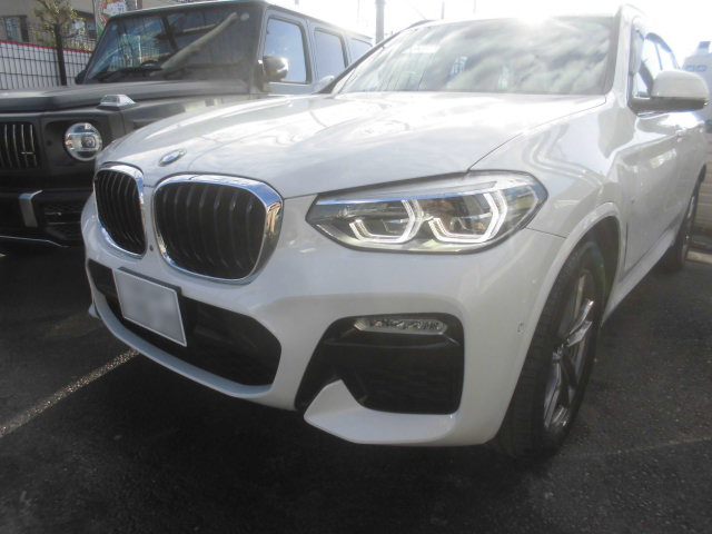 BMW・X3、フロントバンパーの交換作業完了